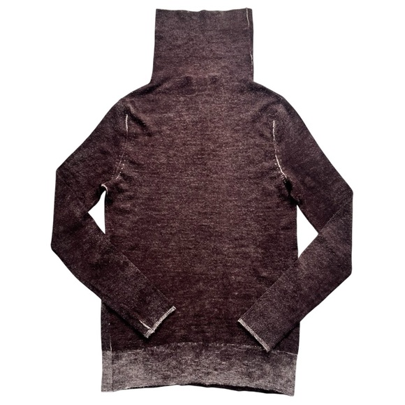 PAYCHI GUH 100% Mongolian Worsted Cashmere Turtleneck Size L M Luxury - Picture 7 of 7